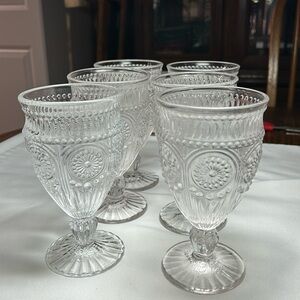 Pioneer Woman Set 6 Adeline footed 12oz. New